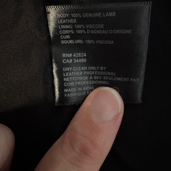 Reformation Black Leather Jacket - Picture 6 of 10